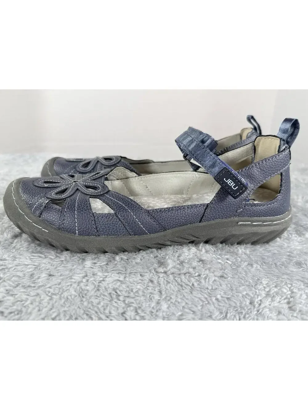 JBU by Jambu Women's  Magnolia Mary Jane Denim Blue Flats Size 6.5M - Picture 2 of 9